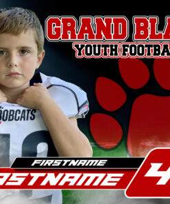 Grand Blanc Youth Football Yard Sign w/ Photo