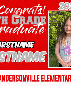 Andersonville Elementary School Yard Sign - Personalized W/ Picture